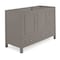 Alaterre Furniture Williamsburg 3pc Wooden Bthrm Vanity Set - 48-in. L Vanity, 30-in. L Mirror, 25-in. Wall Shelf, Gry AVAN480040BB - alternate 4